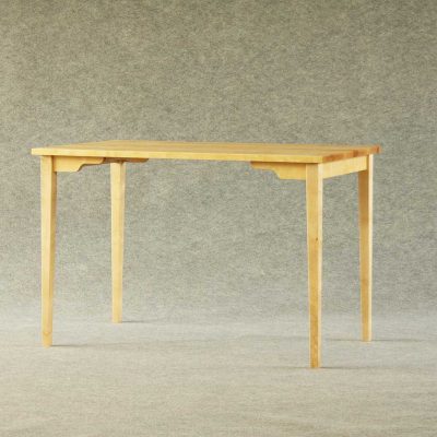 Schreibtisch aus Birkenholz mit rollbaren Schrank