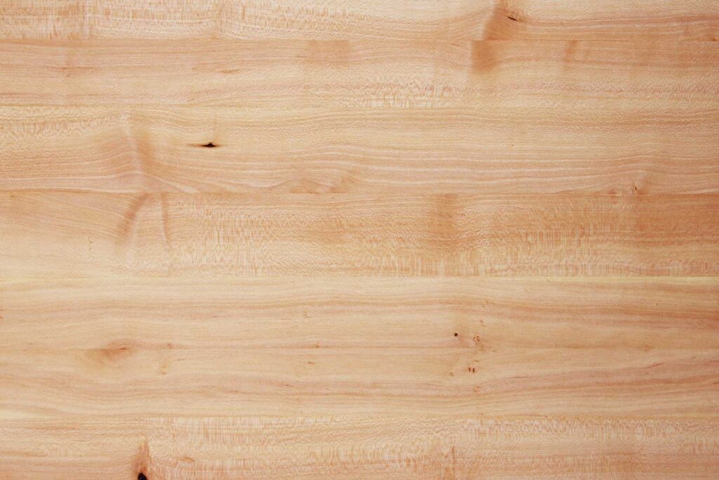 Holzmuster Kornelkirsche Cornus Mas geschliffen und geölt ruhiges Maserbild